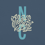 Asheville NC Typographic Tee