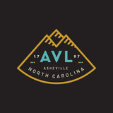 Close up of asheville t-shirt with AVL logo. So unbelievably cool.