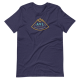 Blue asheville t-shirt with AVL logo. So unbelievably cool.