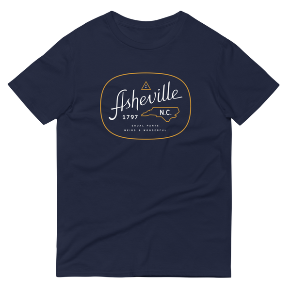 Equal Parts Asheville Vintage Typography Short-Sleeve T-Shirt